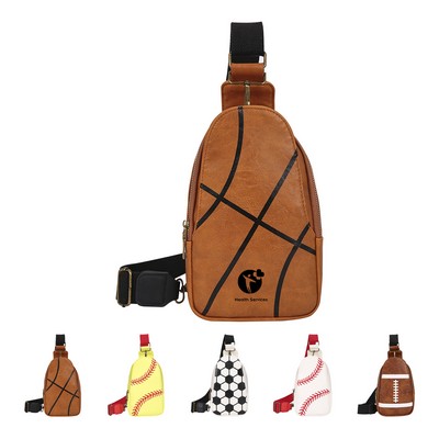 Pu Leather Crossbody Sling Bag