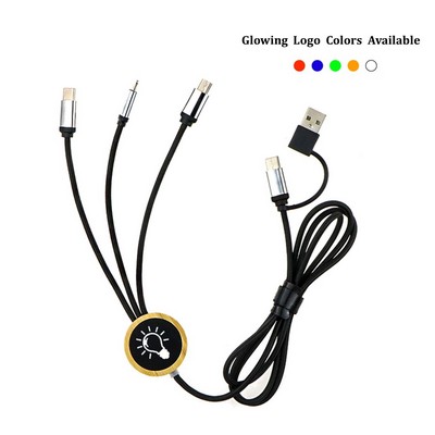 Bamboo LED 3-in-1 Charging Cable