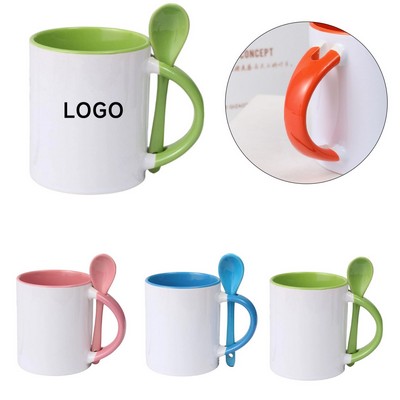 11 Oz. Ceramic Mug & Spoon Set