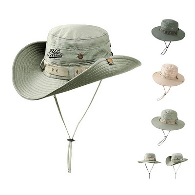 Outdoor Wide Brim Bucket Hat