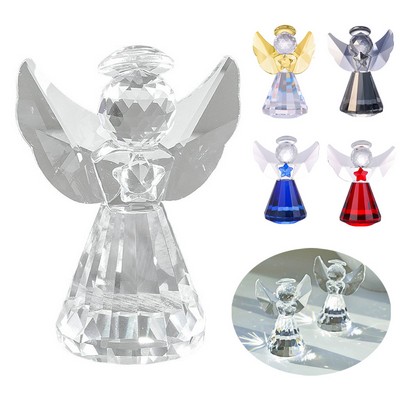 Elegant Crystal Angel Hanging Ornament