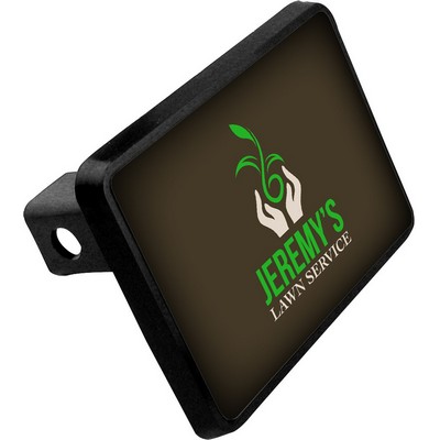 2-Inch Black Trailer Hitch with Full Color Metal Insert