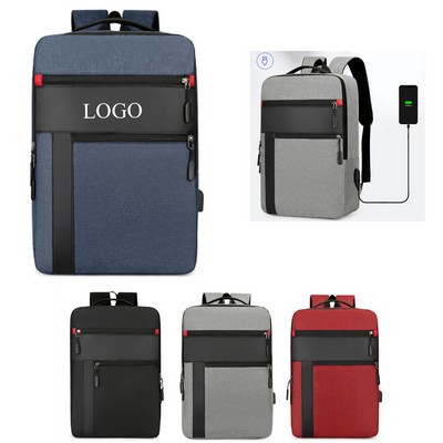Business & Travel Laptop Bag Rucksack With USB Charging Port