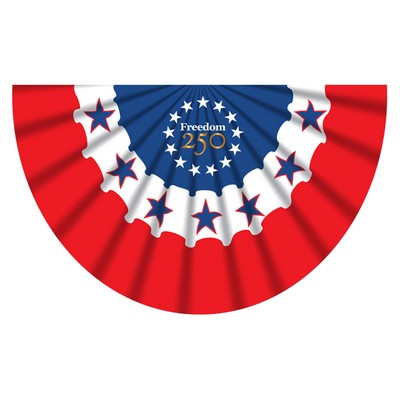 Freedom 250 Decorative Building Banner Bunting - 3x5
