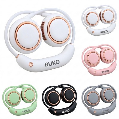 Rechargeable Foldable Neck Fan with 180 Degree Adjustable Head