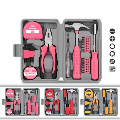 13-Piece Hammer Style Multi-Function Household Tool Kit, Complete Manual Hardware & Renovation Tool