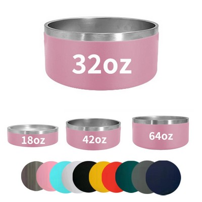 32Oz Double Wall Stainless Steel Pet Bowl