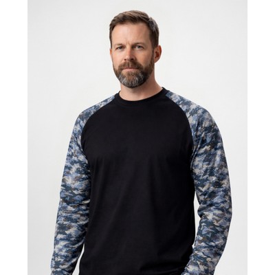 Forge FR MFRCAMOT-1 MEN'S FR TEE WITH CAMO PRINT SLEEVE