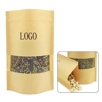 Kraft Paper Food Bag with Window