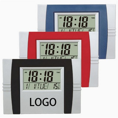 Silent LCD display Desktop Wall Clock