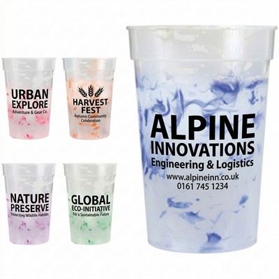 Custom Logo Confetti Stadium Cup
