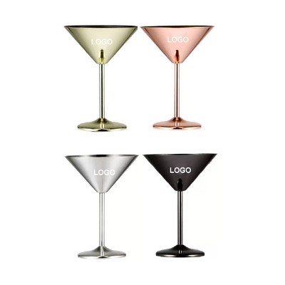 7 oz Metal Martini Glasses Cup
