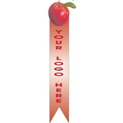 Apple Bookmark W/ Black Back