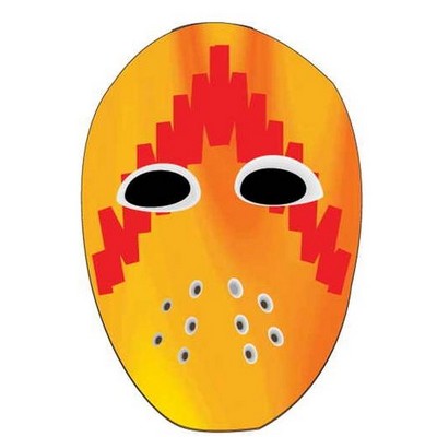 Hockey Mask Promotional Magnet w/ Strip Magnet (6 Square Inch)