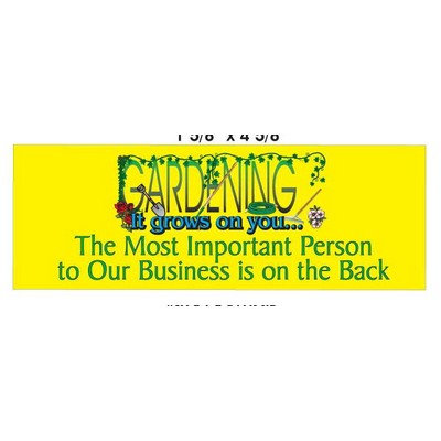Gardener Slogan Panoramic Photo Hand Mirror (1 5/8"x4 5/8")