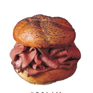 Roast Beef Sandwich Executive Magnet w/ Full Magnetic Back (12 Square Inch)
