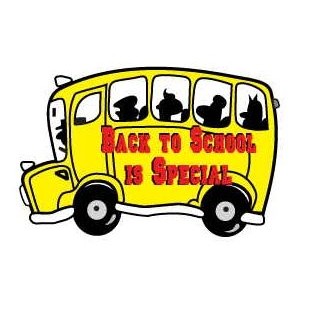 School Bus w/ Slogan Executive Magnet w/ Full Magnetic Back (4 Square Inch)
