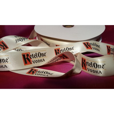 Single Faced Woven Edge Tiffany Ribbon w/Hot Stamp or Debossed (1½" x 100 Yard Roll)