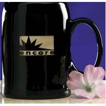 22 Oz. Black Tankard Mug