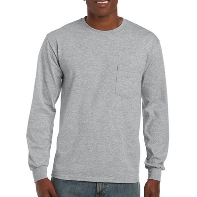 Gildan® Ultra Cotton® Adult Long-Sleeve T-Shirt w/Pocket