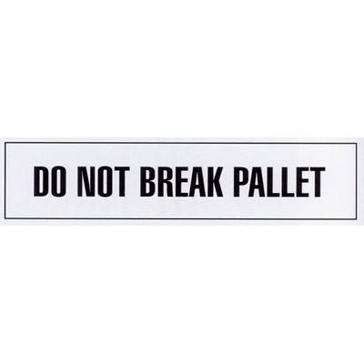 Stock Imprinted Polypro Tape 2" x 110yds (Do Not Break Pallet)