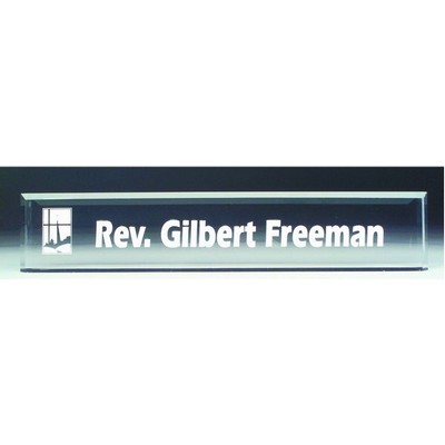 Name Plate Wedges - Acrylic - 2" x 10"