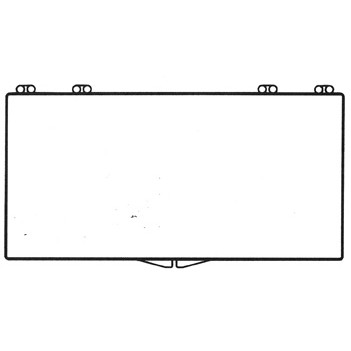 Rigid Clear Hinged Plastic Box (7 3/8"x4 29/32"x1 5/8")