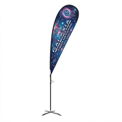 Flex Blade® LX Kit, Double-Sided Teardrop Banner Flag 17.5'H