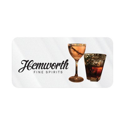 Rectangle Sticker | Round Corners | 1" x 2"| Clear Static | Static Face | Digital