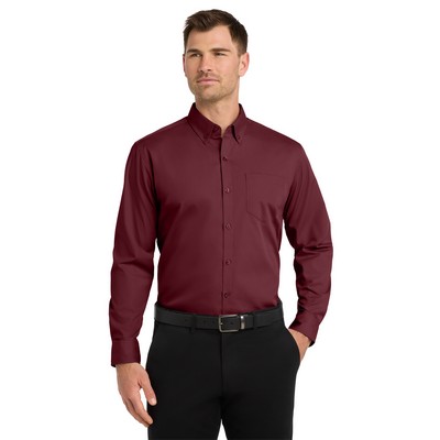 Port Authority® Long Sleeve Carefree Poplin Shirts
