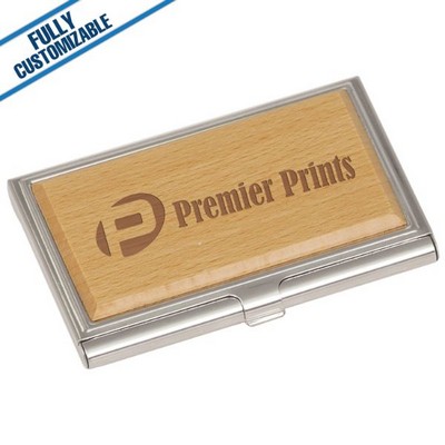 Silverwood Stainless Steel Business Card Holder (3.75" x 2.5")