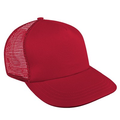 Solid Meshback Hook & Loop Skate Hat