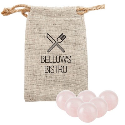 Twine Living® Rose Quartz Wine Gems Set of 6