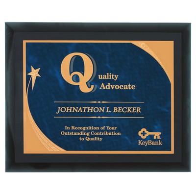Black Mirror Plaque with Engraving Plate