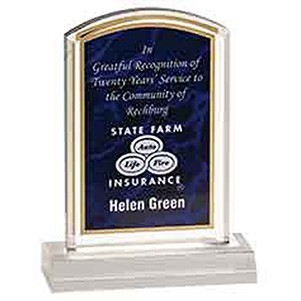 4" x 6" Purple Marbleized Acrylic Award