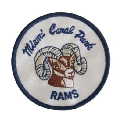3" Custom 75% Embroidered Patches- Peel n Stick Back