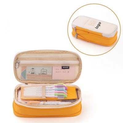 Big Capacity Pencil Pen Case Office College School Large Storage High Capacity Bag Pouch Holder Box