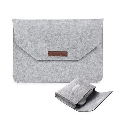 Two-In-One Felt Laptop Sleeve