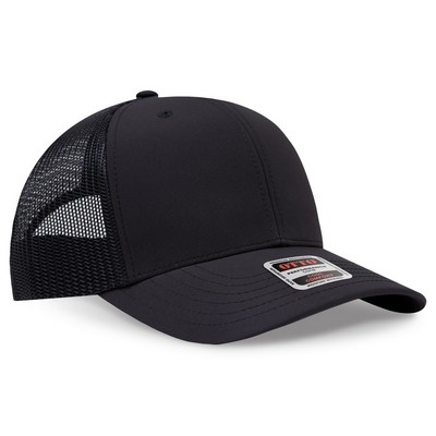 OTTO Cap 6 Panel Mid Profile Mesh Back Trucker Hat