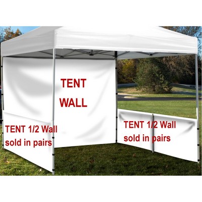 Event Tent Half Wall Pair (NO IMPRINT) with Railing Hardware