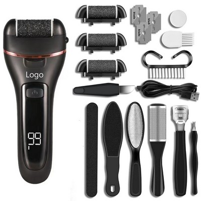 Electric Feet Callus Remover Rechargeable Foot File Pedicure Kit Tools