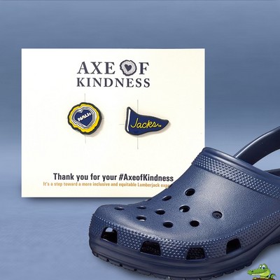 2 Pack Custom Molded Foam Shoe Charms on 4x6 Card