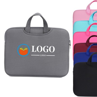 15.6" Laptop Sleeve Case Computer Bag With Handle