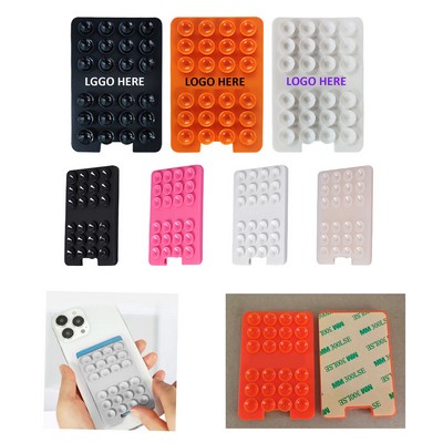 Silicone Suction Phone Holder With Card Slot