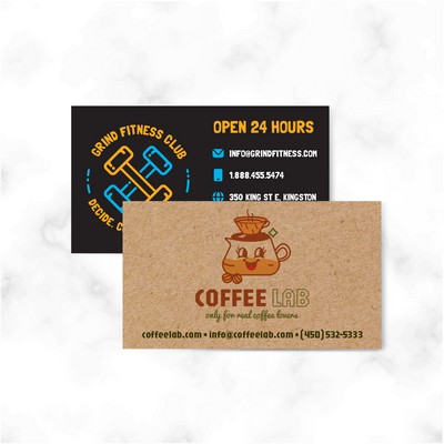 Business Cards - Kraft & Epic Black