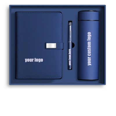 Elegant Business Gift of Vacuum Cup and Notebook Set