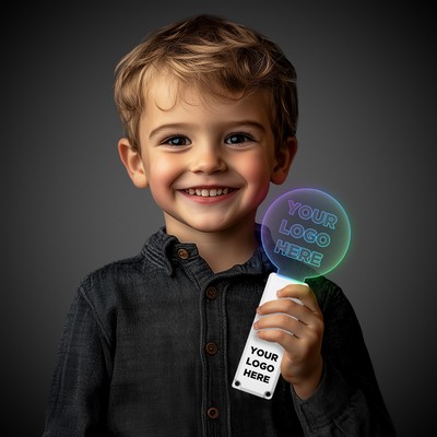 Light Up Clear Circle Wand(Pad Print)