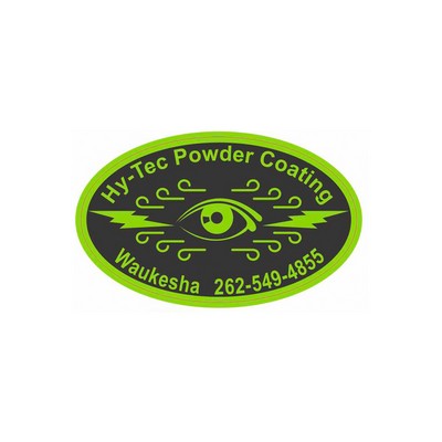 Decal On White Vinyl Material - (3"X9") Full Color