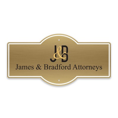 Aluminum Metal-Custom Shape-One Sided Sign. Full Color