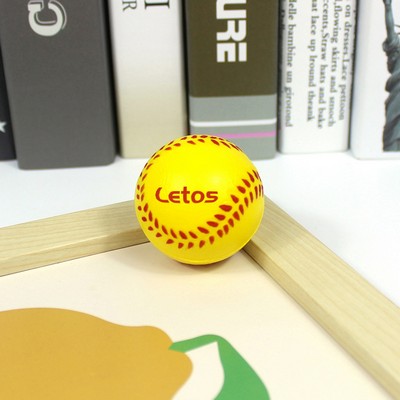 1 1/2" Baseball Shape Premium PU Material Stress Ball